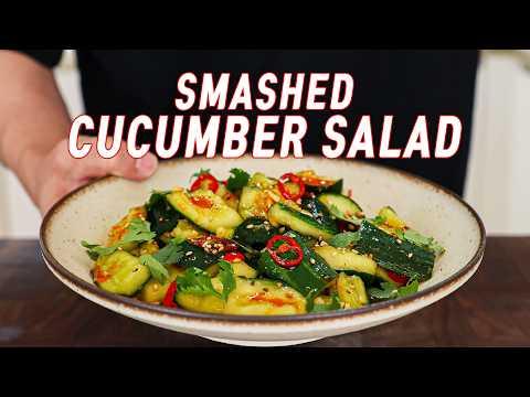 5분 완성 탕탕 오이 샐러드 (Smashed Cucumber Salad)
